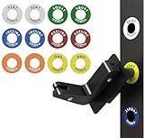 Mikolo Squat Rack Magnetic Position Markers - Power Cage Attachment, for J-Hooks and Spotter Arms (1" Holes)