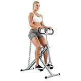 Sunny Health & Fitness Smart Upright Row-N-Ride Exerciser, Squat Assist Trainer for Glutes Workout with Adjustable Resistance, Easy Setup & Foldable, Glute & Leg Exercise Machine- NO. 077S