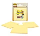 Post-it Super Sticky Notes, 3 in x 3 in, 4 Pads, 2x the Sticking Power, Canary Yellow, Recyclable(3321-SSY)