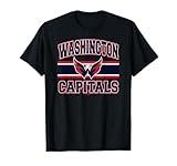 Washington Capitals Stripe Black Officially Licensed T-Shirt