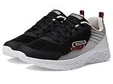 Skechers Kids Boy's Microspec Ii-vovrix Sneaker, Black/Silver, 6 Big Kid