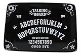Ebros Gift Wicca Occult Paranormal Talking Board Ouija Planchette Gothic Rectangular Trinket Jewelry Dish Or Appetizer Plate Serveware Bone China Ceramic 6.5" by 4.5"