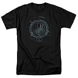Popfunk Battlestar Galatica Faded Logo T Shirt (XX-Large) Black [Apparel]