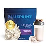Blueprint Bryan Johnson Longevity Protein - 26G Plant Protein, Non Dairy - Grape Seed Extract - Heavy Metal Tested - Vegan, Keto (Original - 30 Servings)
