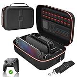 Gorixer Switch Case for Nintendo Switch 2(2025) or 1 and OLED Models(2021),Portable Fully Protective Carrying Case,Stores 18 Game Cards for Console Pro Controller Accessory