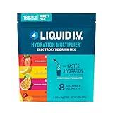 Liquid I.V.® Hydration Multiplier - Variety Pack - Lemon Lime, Passion Fruit, Strawberry, Tropical Punch | Electrolyte Powder Drink Mix | 1 Pack (16 Servings)