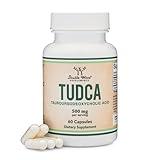 TUDCA Bile Salts Liver Support Supplement, 500mg Servings, Liver and Gallbladder Cleanse Supplement (60 Capsules, 250mg) Genuine Bile Acid TUDCA with Strong Bitter Taste by Double Wood