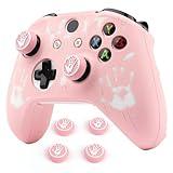 RALAN Laser Blood Handprint Design Controller Skin with 4 Thumb Grips for Xbox One, Anti-Slip Silicone Controller Cover Protector Case Compatible for Xbox One Wireless/Wired Gamepad Joystick