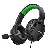 BINNUNE Gaming Headset with Mic for Xbox Series X|S Xbox One PS4 PS5 PC NS, Wired Audifonos Gamer Headphones with Microphone for Xbox 1 PS 4|5