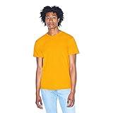 American Apparel Men's 50/50 Crewneck Short Sleeve T-Shirt, 2-Pack, Gold, X-Small