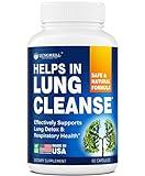 Quit Smoking Aid for Lung Cleanse & Health - Made in USA - Lung Detox with Licorice Root, Ginger, and Green Tea for Lung Support & Stress Relief - 60 Capsules