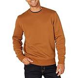 Amazon Essentials Men's Fleece Crewneck Sweatshirt (Available in Big & Tall), Nutmeg, Medium