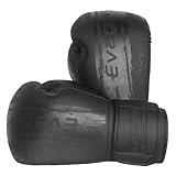 EVAGWY Boxing Gloves for Men and Women，Pro Training Sparring，Suitable for Boxing Kickboxing MMA Fighting，Adult Heavy Punching Bag Gloves，Workout Gloves for Boxing，Muay Thai (Black, 16OZ)
