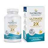 Nordic Naturals Ultimate Omega 2X, Lemon Flavor - 120 Soft Gels - 2150 mg Omega-3 - High-Potency Fish Oil with EPA & DHA - Promotes Brain & Heart Health - Non-GMO - 60 Servings
