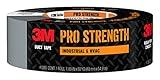 3M Pro Strength Duct Tape, 1.88 in x 60 yds, Professional-Grade Multi-Purpose Tape, Powerful Adhesive, Long-Lasting Bond, Ideal for Industrial & HVAC Use, Excellent Strength For Durability (1260-A)