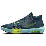 Nike Lebron Witness 8 Basketball Shoes (FB2239-402, Armory Navy/Green Frost/Bicoastal/Cyber) Size: 10