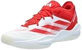 adidas Unisex Adizero Select 2.0 Basketball Sneaker, White/Red/White, 9 US Men