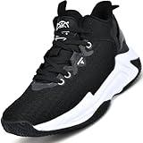 Beita Mens Basketball Shoes High Upper Breathable Sports Shoes Anti Slip, Black, 10