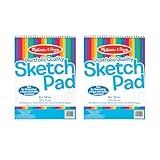 Melissa & Doug Sketch Pad (9 x 12 Inches) - 50 Sheets, 2-Pack - FSC Certified