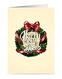 One Jade Lane New Year Cards Happy New Years Cards, 5x7, Heavy Stock, Set of 18 Holiday Cards & Envelopes, Christmas Cards.