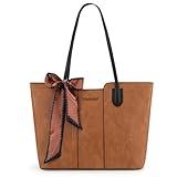 Montana West Tote Bags for Women Medium Top Handle Satchel Purses Large Shoulder Handbag Hobo Bags Brown MWC-323BR