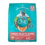 Purina ONE Natural Dry Cat Food, Tender Selects Blend With Real Salmon - 3.5 lb. Bag
