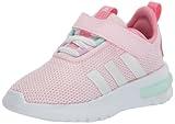 adidas Baby Racer TR23 Sneaker, Clear Pink/Zero Metallic/Bliss Pink, 3 US Unisex Infant