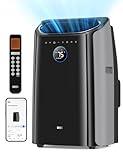 Dreo Portable Air Conditioners, 14000 BTU AC Unit for Bedroom with Drainage-free Cooling, 3-in-1 with Fan & Dehumidifier, Touch/APP/Voice/Remote, 24h Timer, Smart Floor AC for Room Indoors, AC516S