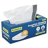 PetSafe ScoopFree Automatic Cat Litter Box Waste Bin Liners – Drawstring Litter Box Liner for ScoopFree Self Cleaning Clumping Litter Box and ScoopFree SmartSpin Litter Box – Easy Cleanup, 25 Count