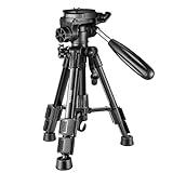 Neewer Mini Travel Tabletop Camera Tripod 24 inches/62 centimeters, Portable Aluminum with 3-Way Swivel Pan Head for DSLR Camera,Smartphones,DV Video up to 6.6 pounds/3 Kilograms (T210)