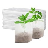 MAQIHAN Nursery Grow Bags - 100 PCS Non-Woven Bag,Bolsa para sembrar,Starter Packs for Plants Seeding,Home Garden Greenhouse Supplies,Vegetable Flower Fruit Saplings Tree (4.7"x4.7")