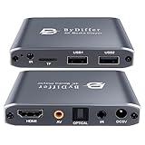 4K HD Digital Media Player, TV MP4 Video Player for USB Drive/Micro SD Card, Digital Signage, Auto Playback, H.265/HEVC, Optical/HDMI/AV Output, Grey