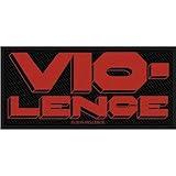 Vio-Lence Patch Band Logo Official Black Woven Sew On Size Accessory Size