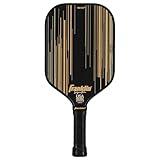 Franklin Sports Pro Pickleball Paddles - Signature Series Pro Pickleball Paddle with MaxGrit Surface - USA Pickleball (USAPA) Approved Tournament Pickleball Paddle - 16mm Polypropylene Core-Gold/Black