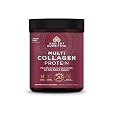Ancient Nutrition Collagen Peptides Powder, Multi Collagen Protein, Women & Men, Vitamin C, Probiotics, Hydrolyzed Collagen, Supports Skin, Joints, Gut Health, Unflavored, 60 Servings