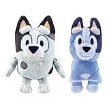 Bluey's Cousins Muffin & Socks Plush Toy Bundle Includes 7 Muffin Plush & 7.5 Socks Plush - Made with Deluxe Fabrics & Featuring Embroidered Details. Collect All of Bluey's Plush Family & Friends!