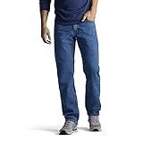 Lee Men's Regular Fit Straight Leg Jean, Pepperstone, 38W x 28L