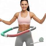 Weighted Soft Spring Hula Hoop for Adults – 3.3lb Foldable Fitness Hoop, Waist-Friendly Design, Portable Slimming Exercise Equipment for Home and Travel