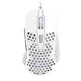 Xtrfy M4 RGB, Ultra-Light Wired Gaming Mouse, Ergonomic Design for Right-Handers, Cutting-Edge Pixart 3389 Sensor, Adjustable RGB Lighting, White Edition