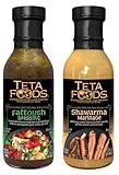 Teta Foods Assorted Selection of Middle Eastern Salad Dressings, Marinades, and condiments. (Fattoush Shawarma)