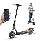MEGAWHEELS Electric Scooter,Electric Scooter Adults with Suspension,28 Miles Long Range, 10in Pneumatic Tires,600W Motor,20 Mph Fast E Scooter with Smart APP for Commuting, Outdoor, Short Travel