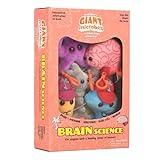 GIANTmicrobes Brain Science Themed Gift Box, Neuroscience Gifts, Brain Gifts, Neurology Gifts, Psychology Gifts, Brain Surgery Recovery Gifts, Plush Keychain, Psychologist Gifts, Brain Keychain