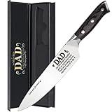 Cool Christmas Gifts for Dad from Son Daughter, Birthday Gifts for Bunous Steped Dad New Dad Daddy Christmas Father's Day Ideas Gift for Dad Christmas Day Best Dad Ever Gifts Kitchen Chef Knife Gift