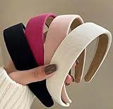 Headbands for Women Non Slip Trendy Valentine's Day Women's1 inch Wide Cute Headbands for Girls, Pink Head Bands Elastic Hair Bands for Women's Fashion Women Hair Accessories