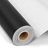 iImagine Vinyl 12'' x 42Ft Matte Black Permanent Vinyl Roll - Permanent Adhesive Vinyl Roll for Silhouette, Cameo Cutters, Signs, Craft Die Cutters, Home Decor,