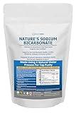 Nature’s Sodium Bicarbonate Organic Use Aluminum Free Baking Soda. No Chemical Pure Baking Soda Powder For Health & Wellness. Sodium Bicarbonate 1lb