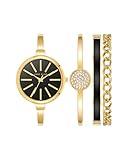 Anne Klein Women's Bangle Watch and Bracelet Set, AK/1470