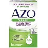 AZO Urinary Tract Infection (UTI) Test Strips, Accurate Results in 2 Minutes, FSA/HSA Eligible, Clinically Tested, Easy to Read Results, Clean Grip Handle, from The #1 Most Trusted Brand, 3 Count