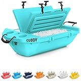 Cuddy Floating Cooler and Dry Storage Vessel for Land & Water – 40QT– Great for River, Beach, Kayak, Pool, & Lake - Seafoam