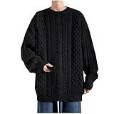 Men's Sweaters Fall Crewneck Pullover Warm Fashion Textured Sweater Winter Sweater Classic Knit Sweaters